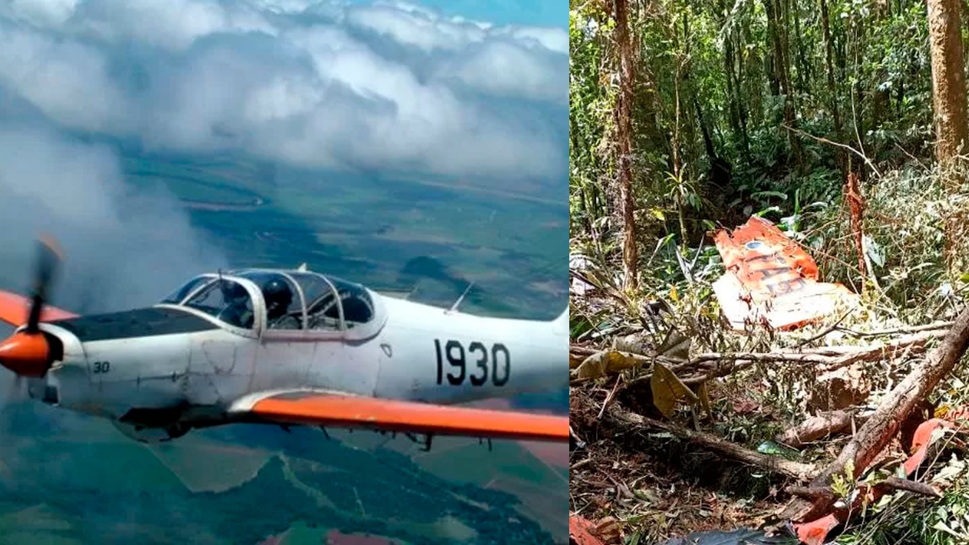 URGENTE - Avião da FAB é encontrado em SC, dois ocupantes morreram
