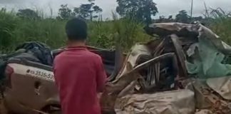 Colisão frontal na BR-421 deixa um morto e três feridos próximo a Monte Negro