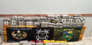 Mais de 400 kg de drogas são apreendidos no Rio Madeira e dois suspeitos são presos em operação integrada