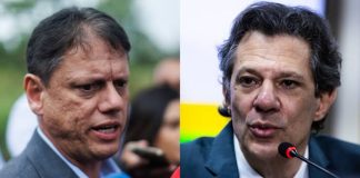 Datafolha em SP: Tarcísio de Freitas tem 44% e Fernando Haddad, 31%