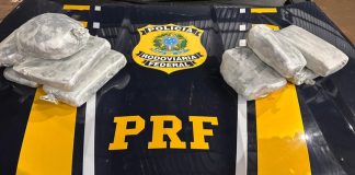 PRF apreende 10 kg de skunk em ônibus durante fiscalização na BR-364, em Vilhena (RO)