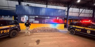 PRF apreende mais de 275 quilos de drogas, arma e munições após perseguição em Vilhena
