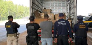 PRF, Receita Federal e DENARC apreendem 600 kg de cocaína escondidos em carga de suplementos na BR-364 em Vilhena