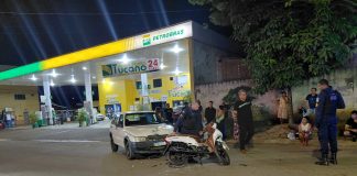 Motociclista fica ferida após colisão com carro no Jardim das Palmeiras, em Ariquemes