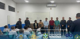 Comando do 7º BPM acompanha atividades do projeto Polícia Militar Mirim em Monte Negro
