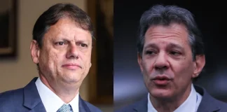 Tarcísio e Haddad trocam críticas sobre segurança pública durante debate em São Paulo