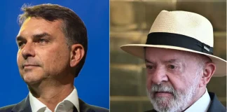 No 1º turno, Lula tem 41% e Flávio Bolsonaro tem 37%, em empate técnico, aponta BTG/Nexus