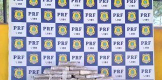 Polícia Civil e PRF apreendem cerca de 160 kg de skunk escondidos em baldes de massa corrida em Ji-Paraná