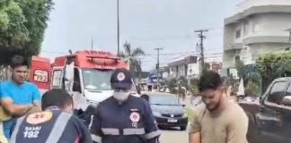 Acidente envolvendo bicicleta elétrica e carro é registrado na Avenida Tancredo Neves em Ariquemes