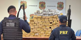 Ação conjunta entre PRF e PMRO resulta na apreensão de mais de 360 kg de maconha em Rondônia