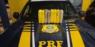 Passageira é presa com mais de 8 kg de “super maconha” em ônibus abordado pela PRF em Vilhena