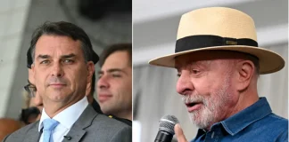Lula tem 45,3% contra 42,2% de Flávio Bolsonaro no primeiro turno, diz pesquisa Atlas/Bloomberg