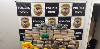 POLÍCIA CIVIL APREENDE CERCA DE 146 KG DE DROGAS, NOVE ARMAS DE FOGO E MUNIÇÕES EM NOVA MAMORÉ