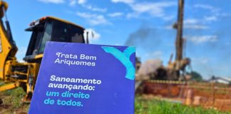 Águas de Ariquemes avança na implantação de novo reservatório com construção de base no União III