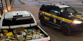 PRF apreende mais de 625 quilos de drogas em caminhão na BR-364, em Presidente Médici