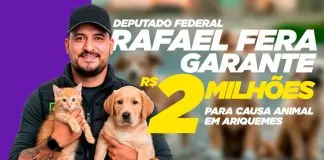 Rafael Fera destina R$ 2 milhões para a causa animal e transforma realidade em Ariquemes