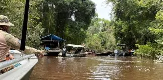 Fiscalização no Rio Madeira mira garimpo clandestino em distritos de Porto Velho
