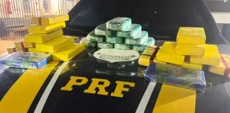 PRF apreende mais de 28 quilos de drogas durante fiscalização em Guajará-Mirim
