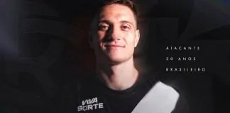 Vasco anuncia Bruno Duarte como novo reforço para o ataque